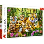 Puzzle Trefl Rodzina tygrysów 500 el. (37350)