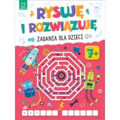 Książeczka edukacyjna Aksjomat Rysuję i rozwiązuję. Zadania dla dzieci. 7+