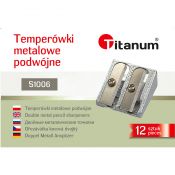 Temperówka Titanum metalowa podwójna
