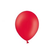 Balon gumowy Partydeco pastelowy 100 szt czerwony 12cal (12P-001)