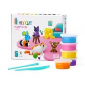 Masa plastyczna dla dzieci Hey Clay puchate zwierzęta mix Tm Toys (HCL15023)