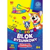 Blok rysunkowy Astra BS&RABBit ASTRAPAP A4 mix 80g 15k (106021012)