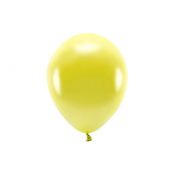 Balon gumowy Partydeco Metalizowane Eco Balloons żółty 260mm (ECO26M-084)