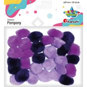 Pompony Titanum Craft-Fun Series fioletowy 30 szt (283064)