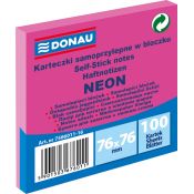 Notes samoprzylepny Donau Neon różowy 100k [mm:] 76x76 (7586011-16)
