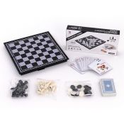 Gra logiczna Adar szachy magnet.,warcaby i karty (493643)