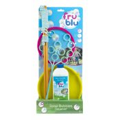 Bańki mydlane Fru Blu zestaw deluxe ze sznurkiem, talerzykiem, obręczą, drzewkiem + płyn 0,4 l Tm Toys (DKF0156)