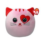 Pluszak Squishy Beanies różowy kot z sercem [mm:] 300 Ty (TY39369)