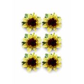 Ozdoba papierowa Galeria Papieru kwiaty samoprzylepne żółte słonecznik (252022)