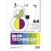 Blok techniczny Wektor kolor A4 mix 160g 10k