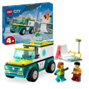 Klocki konstrukcyjne Lego City Karetka i snowboardzista (60403)
