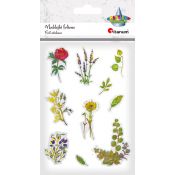 Naklejka (nalepka) Craft-Fun Series foliowe kwiaty pozłacane Titanum (2324035)
