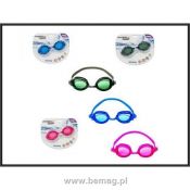 Okulary pływackie Ocean Wave Goggles , ochrona UV, 3 kolory Bemag (21048)