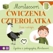 Książeczka edukacyjna Montessori. Ćwiczenia czterolatka Zielona Sowa