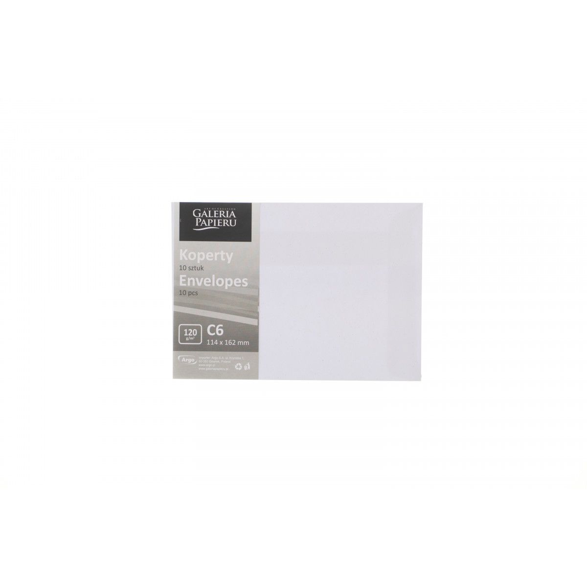 Koperta mika biały P C6 biały Galeria Papieru (280245) 10 sztuk